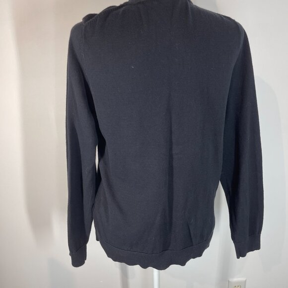 Tommy Hilfiger Black Button Down cardigan Sweater size Large - Picture 3 of 4